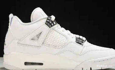 JORDAN AIR RETRO MENS 4 MONEY” WHITE “PURE 0516